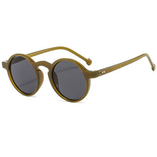 Load image into Gallery viewer, Oulylan Retro Round Sunglasses Women Men Classic Brand Leopard Green Sun Glasses Shades Ladies UV400 Sunglass Oval Eyewear