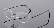 Load image into Gallery viewer, Oulylan Rimless Cat Eye Titanium Alloy Glasses Frame Men Ultralight    Eyeglasses Women Frameless Eyewear Optical Myopia Frame
