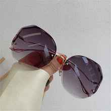 Load image into Gallery viewer, Oulylan Rimless Sunglasses Women Fashion Metal Bent leg Gradient Sun Glasses Ladies Sexy Blue Pink Eyewear Vintage Shades UV400
