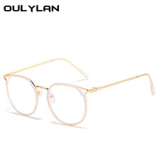 Load image into Gallery viewer, Oulylan Round Finished Myopia Glasses Women Men Cat Eye Nearsighted Eyewear Student Glasses with Diopters Minus -1.0 -1.5 -2.5
