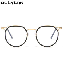 Load image into Gallery viewer, Oulylan Round Finished Myopia Glasses Women Men Cat Eye Nearsighted Eyewear Student Glasses with Diopters Minus -1.0 -1.5 -2.5