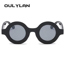 Load image into Gallery viewer, Oulylan Round Sunglasses Women Men Vintage Brand Gradient Sun Glasses Shades Ladies Small Punk Sunglass UV400 Pink Champagne