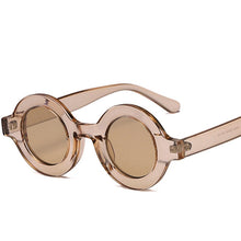 Load image into Gallery viewer, Oulylan Round Sunglasses Women Men Vintage Brand Gradient Sun Glasses Shades Ladies Small Punk Sunglass UV400 Pink Champagne