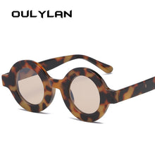 Load image into Gallery viewer, Oulylan Round Sunglasses Women Men Vintage Brand Gradient Sun Glasses Shades Ladies Small Punk Sunglass UV400 Pink Champagne