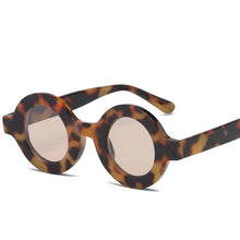 Load image into Gallery viewer, Oulylan Round Sunglasses Women Men Vintage Brand Gradient Sun Glasses Shades Ladies Small Punk Sunglass UV400 Pink Champagne