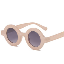 Load image into Gallery viewer, Oulylan Round Sunglasses Women Men Vintage Brand Gradient Sun Glasses Shades Ladies Small Punk Sunglass UV400 Pink Champagne