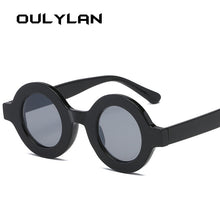 Load image into Gallery viewer, Oulylan Round Sunglasses Women Men Vintage Brand Gradient Sun Glasses Shades Ladies Small Punk Sunglass UV400 Pink Champagne