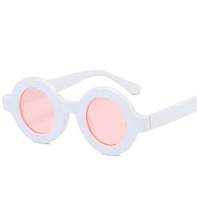 Load image into Gallery viewer, Oulylan Round Sunglasses Women Men Vintage Brand Gradient Sun Glasses Shades Ladies Small Punk Sunglass UV400 Pink Champagne