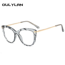 Carica l&#39;immagine nel visualizzatore di Gallery, Oulylan Sexy Eyeglasses Frame Women Fashion Cat Eye Glasses Frames Transparent  Myopia Frame Female Optical Spectacles