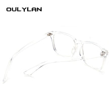 Carica l&#39;immagine nel visualizzatore di Gallery, Oulylan Occhiali da vista trasparenti Donna Uomo Montature per occhiali anti luce blu Donna Uomo Occhiali per computer Montatura per miopia ottica trasparente
