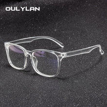 Carica l&#39;immagine nel visualizzatore di Gallery, Oulylan Occhiali da vista trasparenti Donna Uomo Montature per occhiali anti luce blu Donna Uomo Occhiali per computer Montatura per miopia ottica trasparente