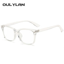 Carica l&#39;immagine nel visualizzatore di Gallery, Oulylan Occhiali da vista trasparenti Donna Uomo Montature per occhiali anti luce blu Donna Uomo Occhiali per computer Montatura per miopia ottica trasparente