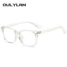 Load image into Gallery viewer, Oulylan Transparent Eyeglasses Women Men Anti Blue Light Glasses Frames Female Male Computer Eyewear Clear Optical Myopia Frame