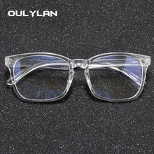 Carica l&#39;immagine nel visualizzatore di Gallery, Oulylan Occhiali da vista trasparenti Donna Uomo Montature per occhiali anti luce blu Donna Uomo Occhiali per computer Montatura per miopia ottica trasparente