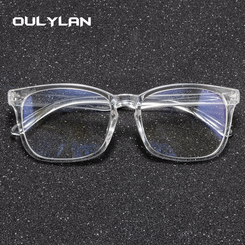 Oulylan Occhiali da vista trasparenti Donna Uomo Montature per occhiali anti luce blu Donna Uomo Occhiali per computer Montatura per miopia ottica trasparente