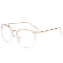 Load image into Gallery viewer, Oulylan Transparent Eyeglasses Women Sexy Cat Eye Glasses Frames Female Metal Optical Spectacles Clear  Myopia Frame