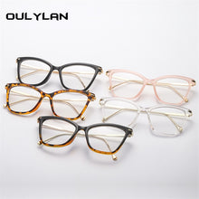 Load image into Gallery viewer, Oulylan Transparent Glasses Cat Eye Glasses Frames for Women Men Clear Optical Eyeglasses Computer Eyewear