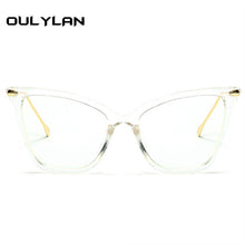 Load image into Gallery viewer, Oulylan Transparent Glasses Cat Eye Glasses Frames for Women Men Clear Optical Eyeglasses Computer Eyewear