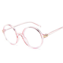 Load image into Gallery viewer, Oulylan Transparent Glasses Frames Women Men Round Eyeglasses Frame Pink Blue Black Optical Spectacles