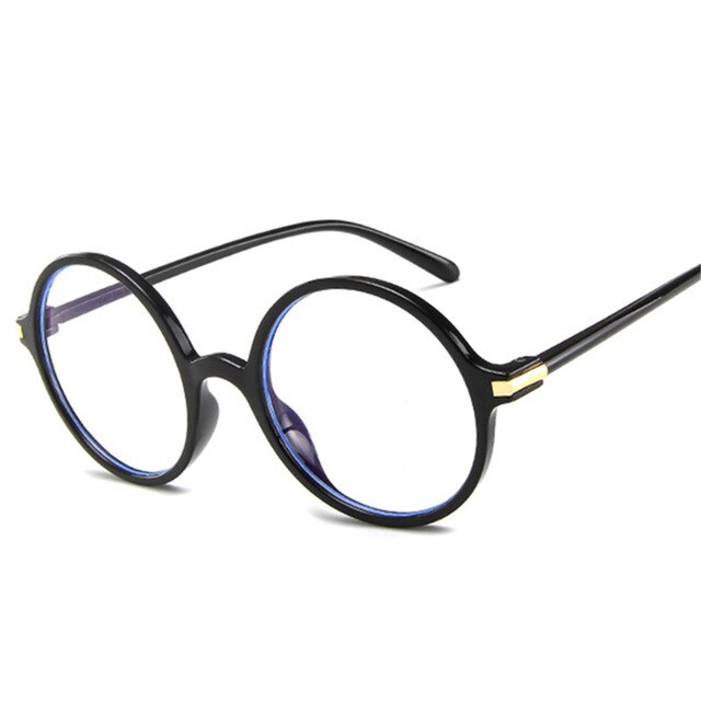 Oulylan Transparent Glasses Frames Women Men Round Eyeglasses Frame Pink Blue Black Optical Spectacles