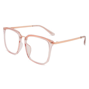 Oulylan Transparent Glasses Women Computer Anti Blue Light Eyeglasses Frames Men Oversized Styles Optical Spectacle Myopia Frame