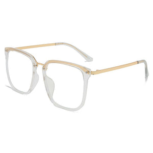 Oulylan Transparent Glasses Women Computer Anti Blue Light Eyeglasses Frames Men Oversized Styles Optical Spectacle Myopia Frame