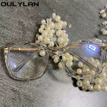 Load image into Gallery viewer, Oulylan Transparent Optical Glasses Frame Women Clear Oversized  Myopia Prescription Eyeglasses Ladies Decoration Spectacles
