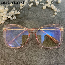 Load image into Gallery viewer, Oulylan Transparent Optical Glasses Frame Women Clear Oversized  Myopia Prescription Eyeglasses Ladies Decoration Spectacles