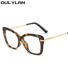 Load image into Gallery viewer, Oulylan Transparent Optical Glasses Frame Women Clear Oversized  Myopia Prescription Eyeglasses Ladies Decoration Spectacles