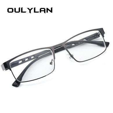 Oulylan Occhiali Miopia Vintage Finiti Donna Uomo Montature per occhiali in metallo trasparente Retro Studenti Occhiali per la vista corta -1.0 -4.0 