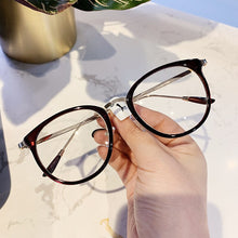 Load image into Gallery viewer, Oulylan Vintage Round Glasses Frame Women Transparent Anti Blue Light Spectacles Frames Men Metal Computer Fake Glasses