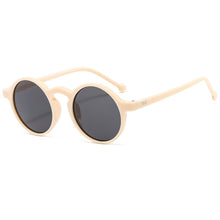 Load image into Gallery viewer, Oulylan Vintage Round Sunglasses Women Men Classic Brand Leopard Beige Sun Glasses Shades Ladies UV400 Sunglass Green Eyewear