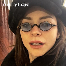 Load image into Gallery viewer, Oulylan Vintage Small Round Sunglasses Women Brand Steampunk Sunglasses Shades Men UV400 Oval Funny Sunglass Retro Ladies