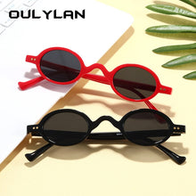 Load image into Gallery viewer, Oulylan Vintage Small Round Sunglasses Women Brand Steampunk Sunglasses Shades Men UV400 Oval Funny Sunglass Retro Ladies
