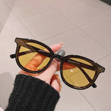Load image into Gallery viewer, Oulylan Vintage Sunglasses Women Men Brand Designer Black Sun Glasses Retro Sunglass Ladies Yellow Goggle Night Vision Driving