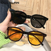 Load image into Gallery viewer, Oulylan Vintage Sunglasses Women Men Brand Designer Black Sun Glasses Retro Sunglass Ladies Yellow Goggle Night Vision Driving