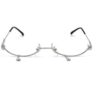 Oulylan Without Lens Vintage Glasses Frame Women  Design Pendant Decoration Half frame Eyeglasses Girls  Glasses