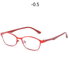 Carica l&#39;immagine nel visualizzatore di Gallery, Women Business Finished Myopia Glasses Student Anti Blue Light Computer Nearsighted Eyeglasses Prescription -1.0 1.5 to6