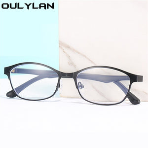 Women Business Finished Myopia Glasses Student Anti Blue Light Computer Nearsighted Eyeglasses Prescription -1.0 1.5 to6