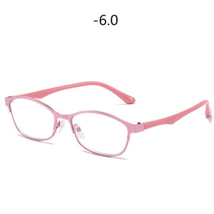Women Business Finished Myopia Glasses Student Anti Blue Light Computer Nearsighted Eyeglasses Prescription -1.0 1.5 to6