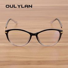 Carica l&#39;immagine nel visualizzatore di Gallery, Oulylan Occhiali da vista da donna Cat Eye Montature per occhiali Retro Montature per occhiali trasparenti Occhiali da donna 