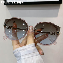 Load image into Gallery viewer, Oulylan Women Round Sunglasses 2023  Brand Designer y2k Sun Glasses Men Vintage Eyelasses Black Shades UV400 Female
