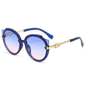 Oulylan Women Round Sunglasses 2023  Brand Designer y2k Sun Glasses Men Vintage Eyelasses Black Shades UV400 Female
