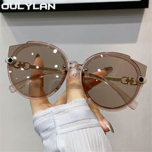 Load image into Gallery viewer, Oulylan Women Round Sunglasses 2023  Brand Designer y2k Sun Glasses Men Vintage Eyelasses Black Shades UV400 Female