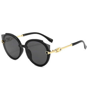 Oulylan Women Round Sunglasses 2023  Brand Designer y2k Sun Glasses Men Vintage Eyelasses Black Shades UV400 Female