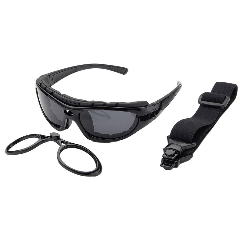 Outdoor Prescription Sunglasses Sports Google For Motocycle Polarized Frame Changable UV Protection Windproof Glasses