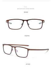 Carica l&#39;immagine nel visualizzatore di Gallery, Outdoor Sports Glasses Frame Men Square Basketball Outdoor Protective Myopia Optical Prescription Eye Glasses Silicone Eyewear