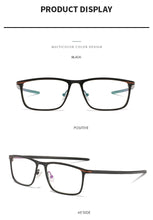 Carica l&#39;immagine nel visualizzatore di Gallery, Outdoor Sports Glasses Frame Men Square Basketball Outdoor Protective Myopia Optical Prescription Eye Glasses Silicone Eyewear