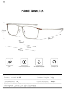 Outdoor Sports Glasses Frame Men Square Basketball Outdoor Protective Myopia Optical Prescription Eye Glasses Silicone Eyewear
