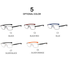 Load image into Gallery viewer, Outdoor Sports Glasses Frame Men Square Basketball Protective Myopia Optical Prescription Eye Glasses Adjust Silicone Eyewear